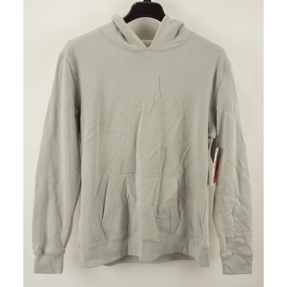 New Fleece Factory Unisex Fleece Hoodie Adult Large Gray Stretch Sweatshirt